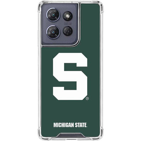 Michigan State University Spartans S Moto G Play 5G (2025) Clear Case