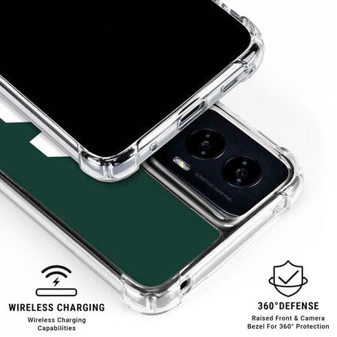 Michigan State University Spartans S Moto G Power 5G (2024) Clear Case