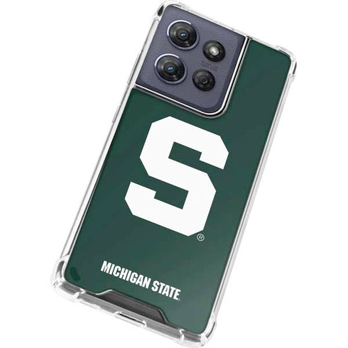Michigan State University Spartans S Moto G Power 5G (2025) Clear Case