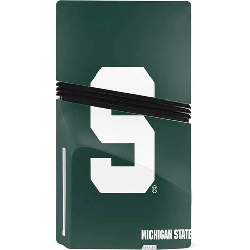 Michigan State University Spartans S PS5 Pro Disk Console Skin