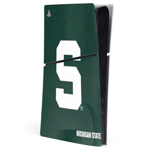 Michigan State University Spartans S PS5 Slim Digital Edition Console Skin