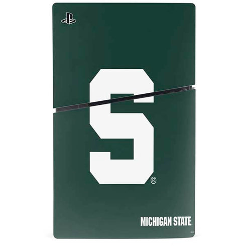 Michigan State University Spartans S PS5 Slim Digital Edition Console Skin