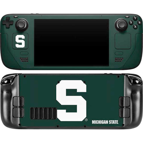 Michigan State University Spartans S Steam Deck Handheld Gaming Computer OLED Skin