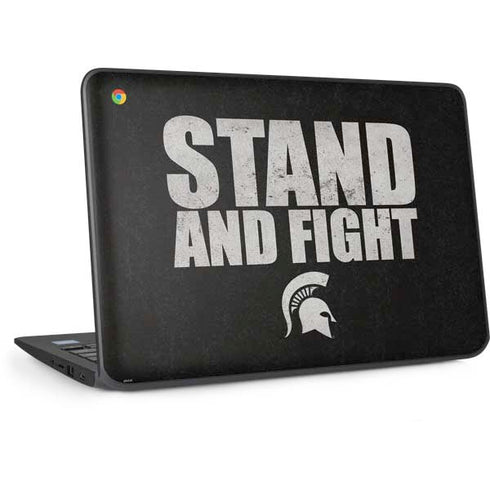 Michigan State University Stand and Fight HP Chromebook Skin