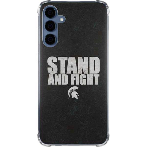 Michigan State University Stand and Fight Galaxy A35 5G Clear Case