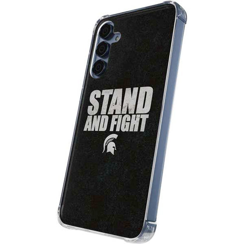 Michigan State University Stand and Fight Galaxy A35 5G Clear Case