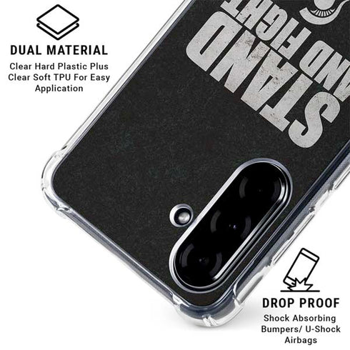 Michigan State University Stand and Fight Galaxy A36 5G Clear Case