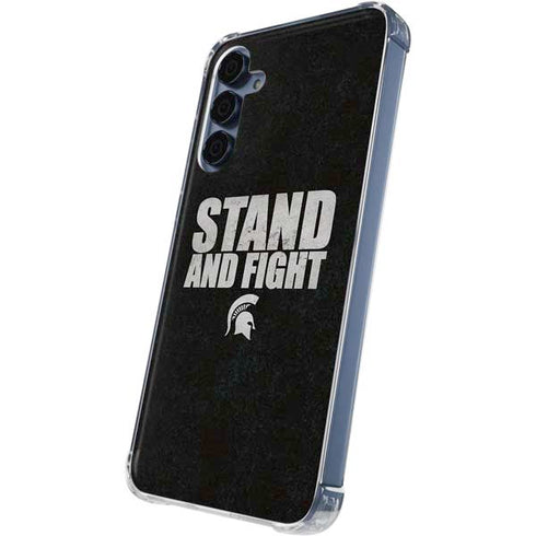 Michigan State University Stand and Fight Galaxy A55 5G Clear Case