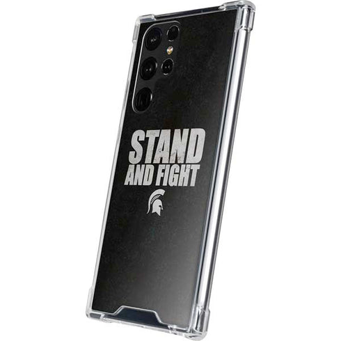 Michigan State University Stand and Fight Galaxy S23 Ultra Clear Case