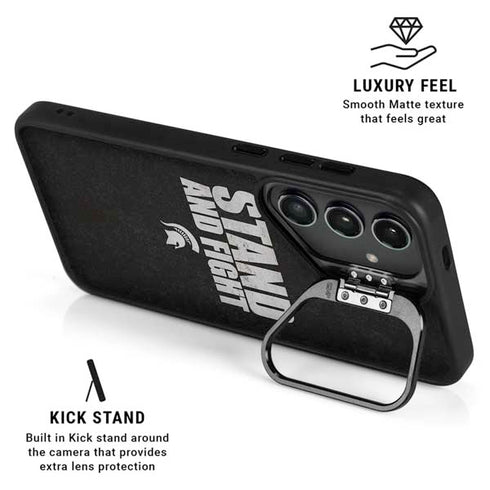 Michigan State University Stand and Fight Galaxy S24 Kickstand Case