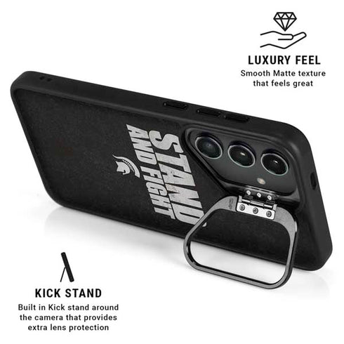 Michigan State University Stand and Fight Galaxy S24 Plus Kickstand Case