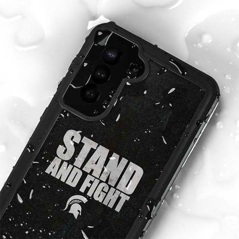 Michigan State University Stand and Fight Galaxy S24 Plus Waterproof Case