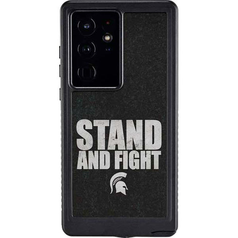 Michigan State University Stand and Fight Galaxy S24 Ultra Waterproof Case