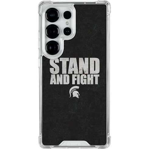 Michigan State University Stand and Fight Galaxy S25 Ultra Clear Case