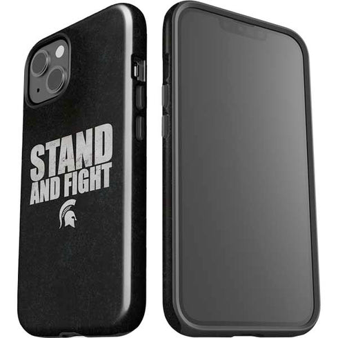 Michigan State University Stand and Fight iPhone 15 Impact Case