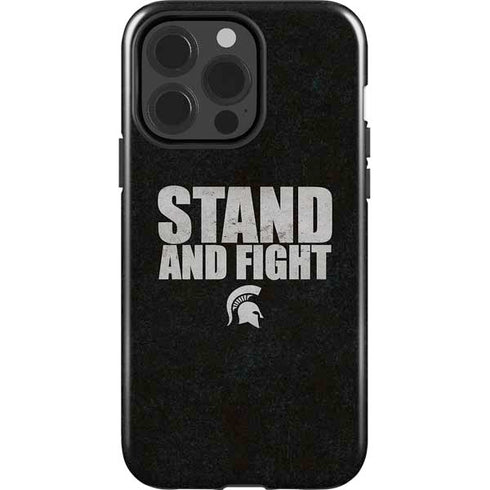 Michigan State University Stand and Fight iPhone 15 Pro Impact Case