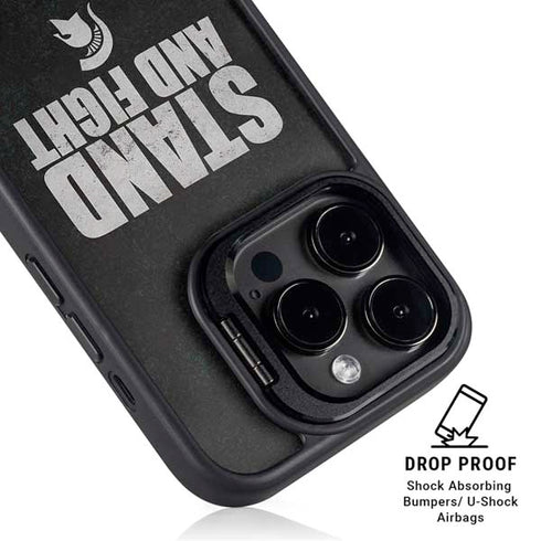 Michigan State University Stand and Fight iPhone 15 Pro Kickstand Case