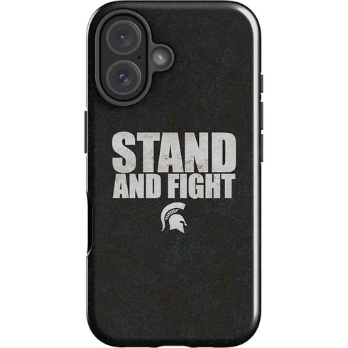 Michigan State University Stand and Fight iPhone 16 Impact Case