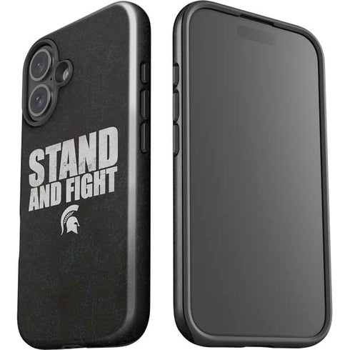 Michigan State University Stand and Fight iPhone 16 Impact Case