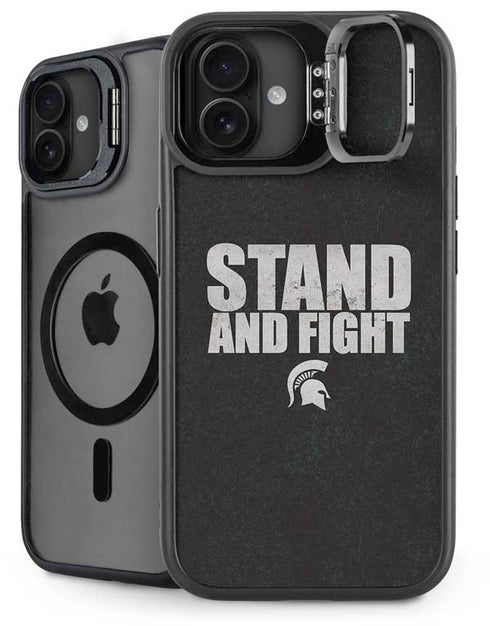 Michigan State University Stand and Fight iPhone 16 Kickstand Case