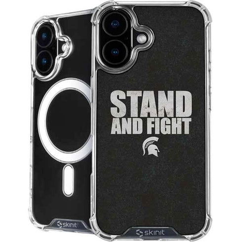 Michigan State University Stand and Fight iPhone 16 MagSafe Case