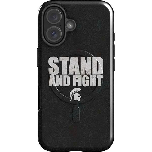 Michigan State University Stand and Fight iPhone 16 Magsafe Impact Case