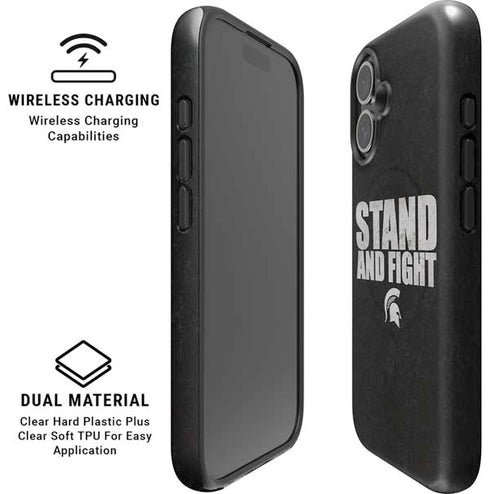 Michigan State University Stand and Fight iPhone 16 Magsafe Impact Case