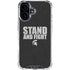 Michigan State University Stand and Fight iPhone 16 Plus Clear Case
