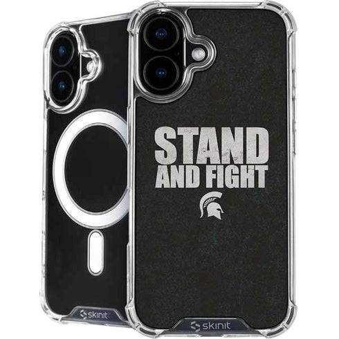 Michigan State University Stand and Fight iPhone 16 Plus MagSafe Case