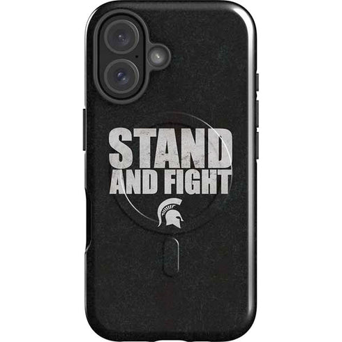 Michigan State University Stand and Fight iPhone 16 Plus Magsafe Impact Case