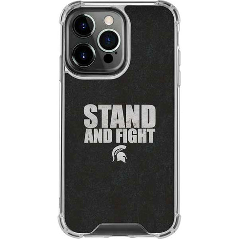 Michigan State University Stand and Fight iPhone 16 Pro Clear Case
