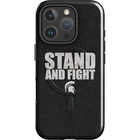 Michigan State University Stand and Fight iPhone 16 Pro Magsafe Impact Case