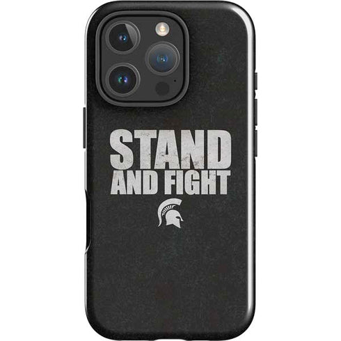 Michigan State University Stand and Fight iPhone 16 Pro Max Impact Case