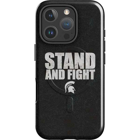 Michigan State University Stand and Fight iPhone 16 Pro Max Magsafe Impact Case