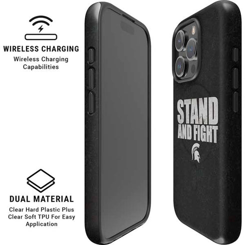 Michigan State University Stand and Fight iPhone 16 Pro Max Magsafe Impact Case