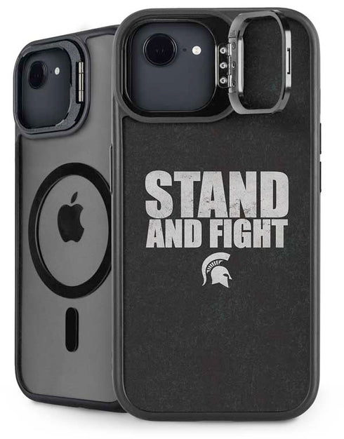 Michigan State University Stand and Fight iPhone 16e Kickstand Case