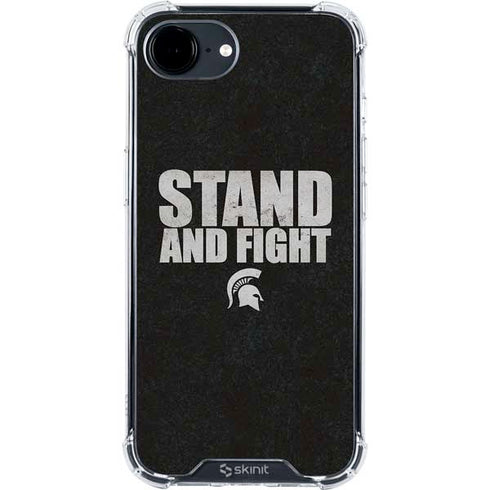 Michigan State University Stand and Fight iPhone 16e Clear Case