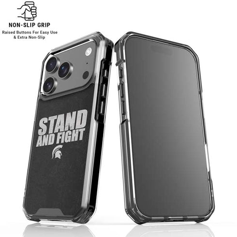 Michigan State University Stand and Fight iPhone 18 Pro Clear Case