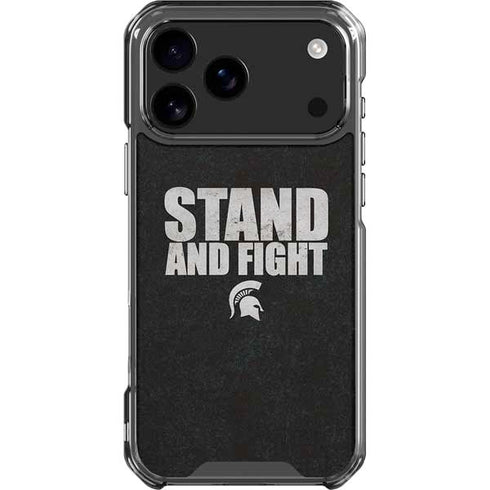 Michigan State University Stand and Fight iPhone 18 Pro Max Clear Case