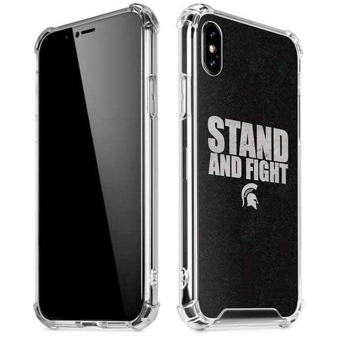Michigan State University Stand and Fight iPhone X/XS Clear Case