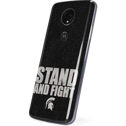 Michigan State University Stand and Fight Moto E5 Plus Skin