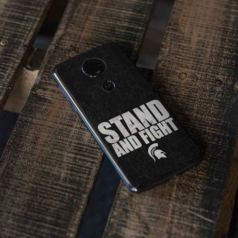 Michigan State University Stand and Fight Moto E5 Plus Skin