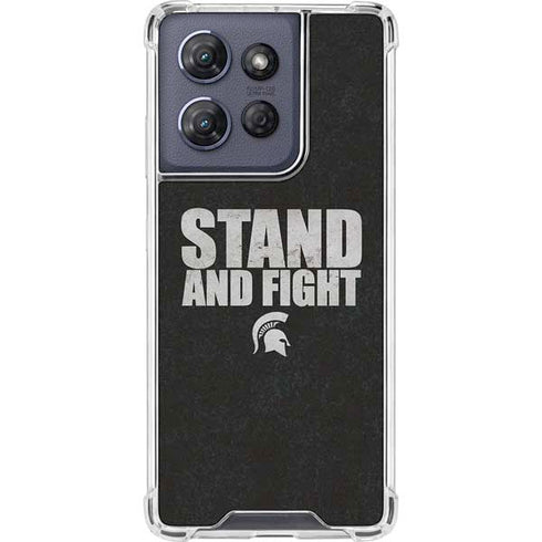 Michigan State University Stand and Fight Moto G Play 5G (2025) Clear Case