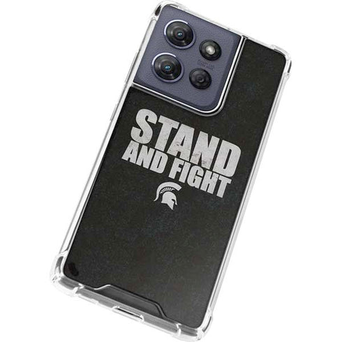 Michigan State University Stand and Fight Moto G Play 5G (2025) Clear Case