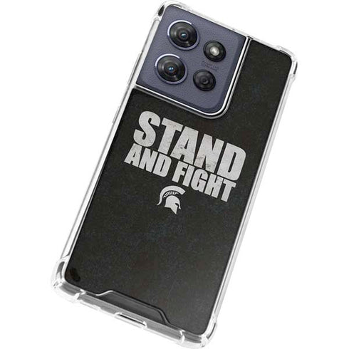Michigan State University Stand and Fight Moto G Power 5G (2025) Clear Case