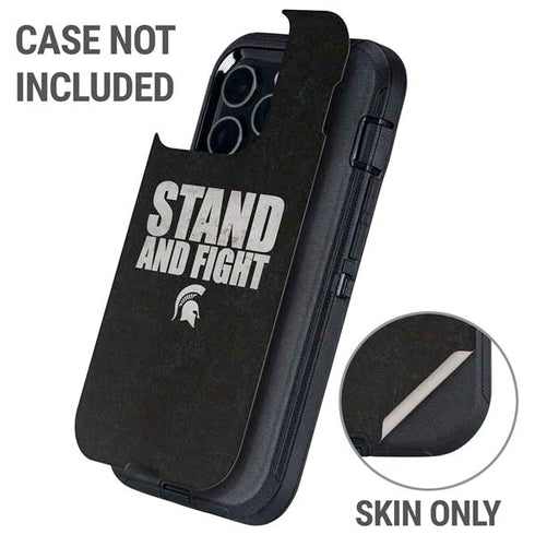 Michigan State University Stand and Fight Otterbox Defender iPhone Skin