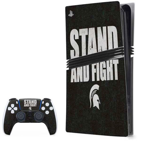 Michigan State University Stand and Fight PS5 Pro Bundle Skin