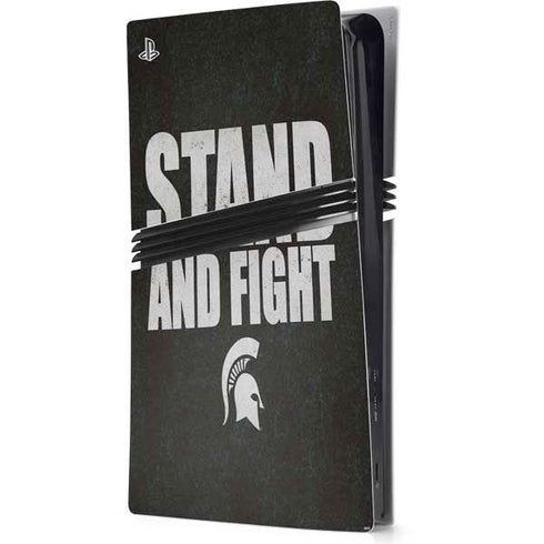 Michigan State University Stand and Fight PS5 Pro Console Skin