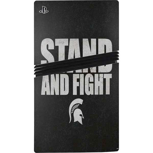 Michigan State University Stand and Fight PS5 Pro Console Skin
