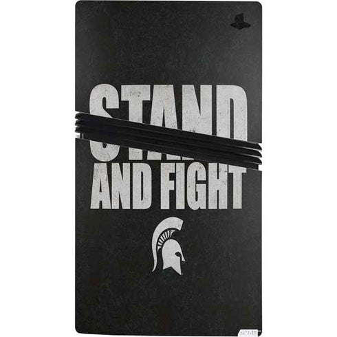 Michigan State University Stand and Fight PS5 Pro Console Skin